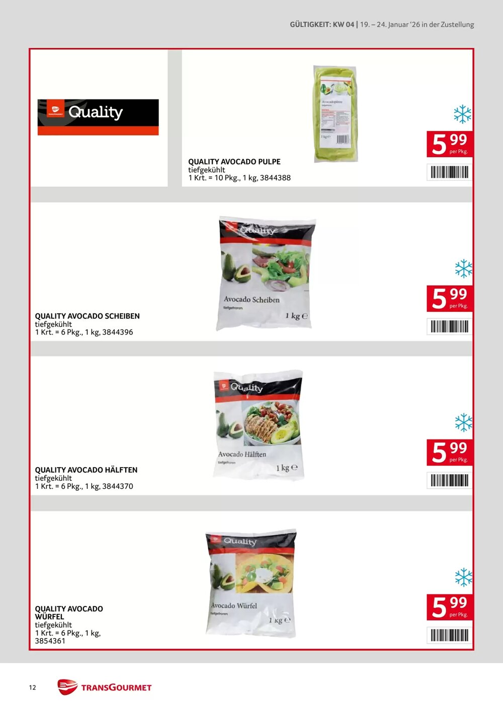 Transgourmet Flugblatt (ab 19.01.2026) - Angebote und Prospekt - Seite 12