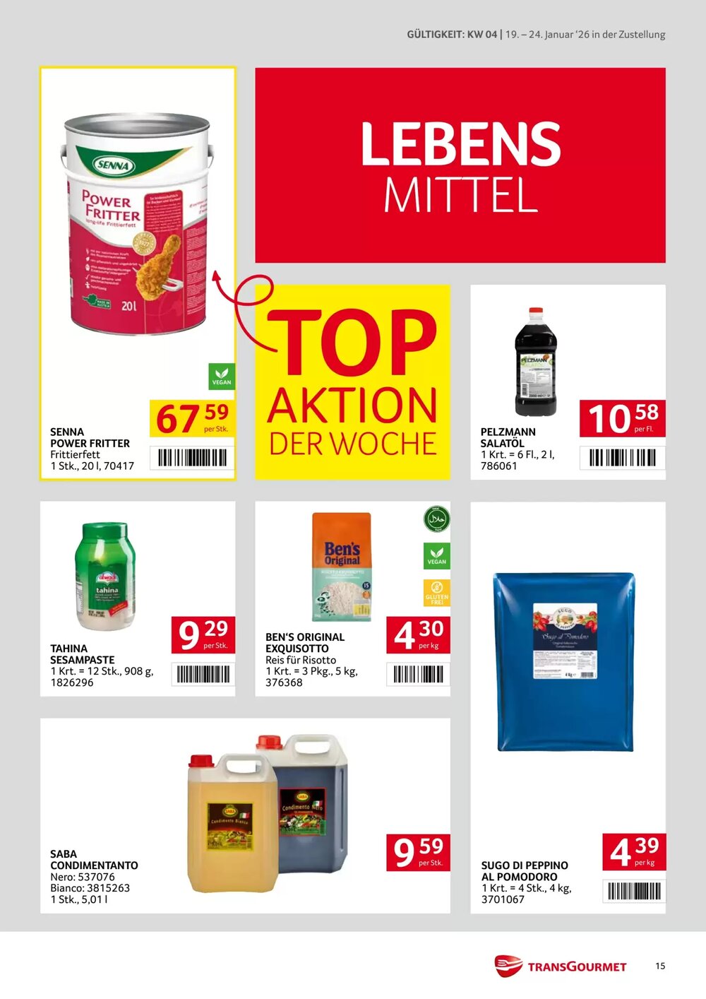 Transgourmet Flugblatt (ab 19.01.2026) - Angebote und Prospekt - Seite 15
