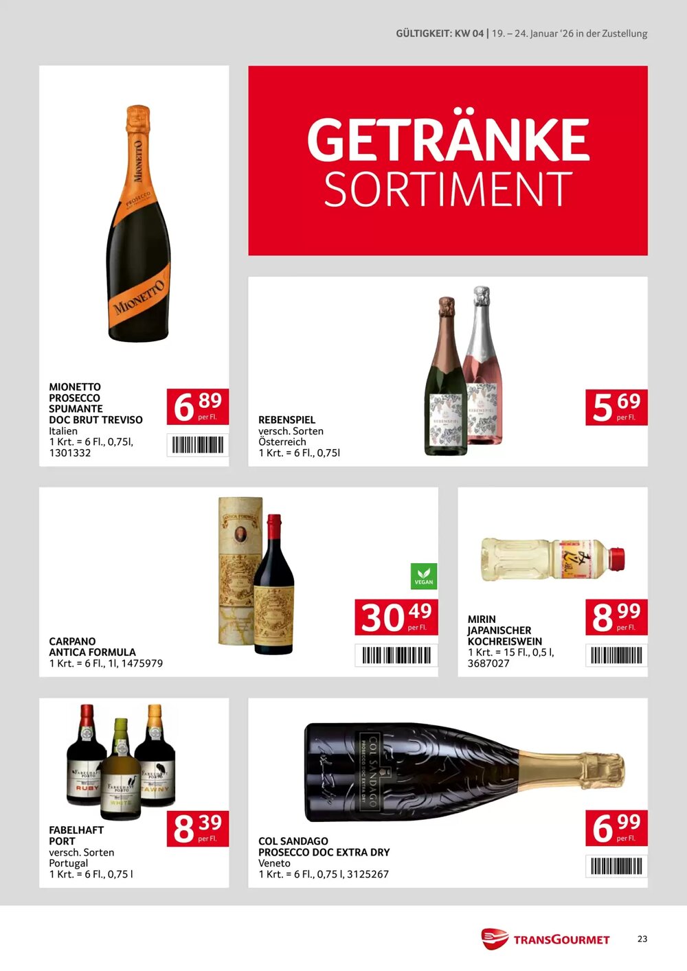 Transgourmet Flugblatt (ab 19.01.2026) - Angebote und Prospekt - Seite 23