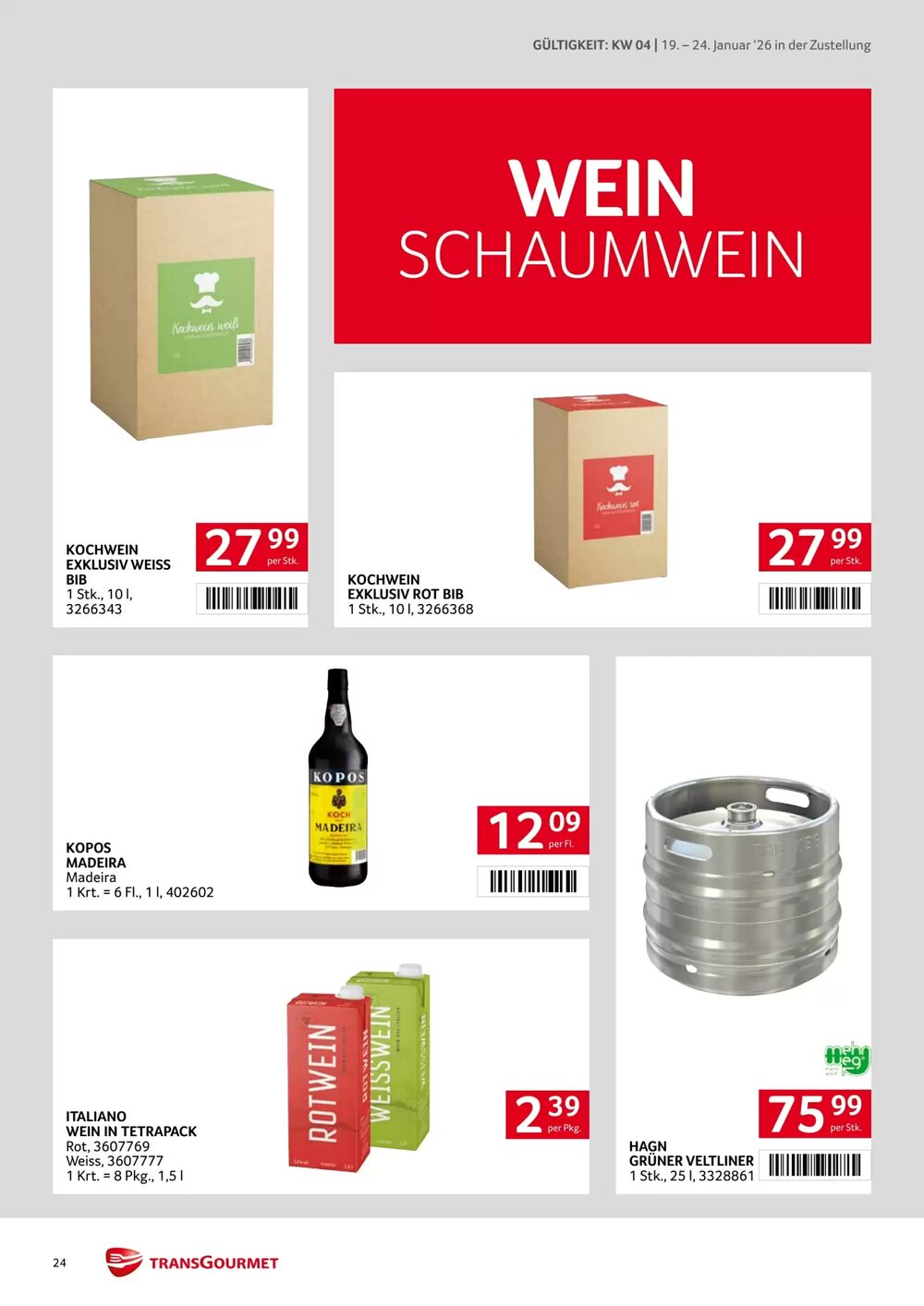 Transgourmet Flugblatt (ab 19.01.2026) - Angebote und Prospekt - Seite 24