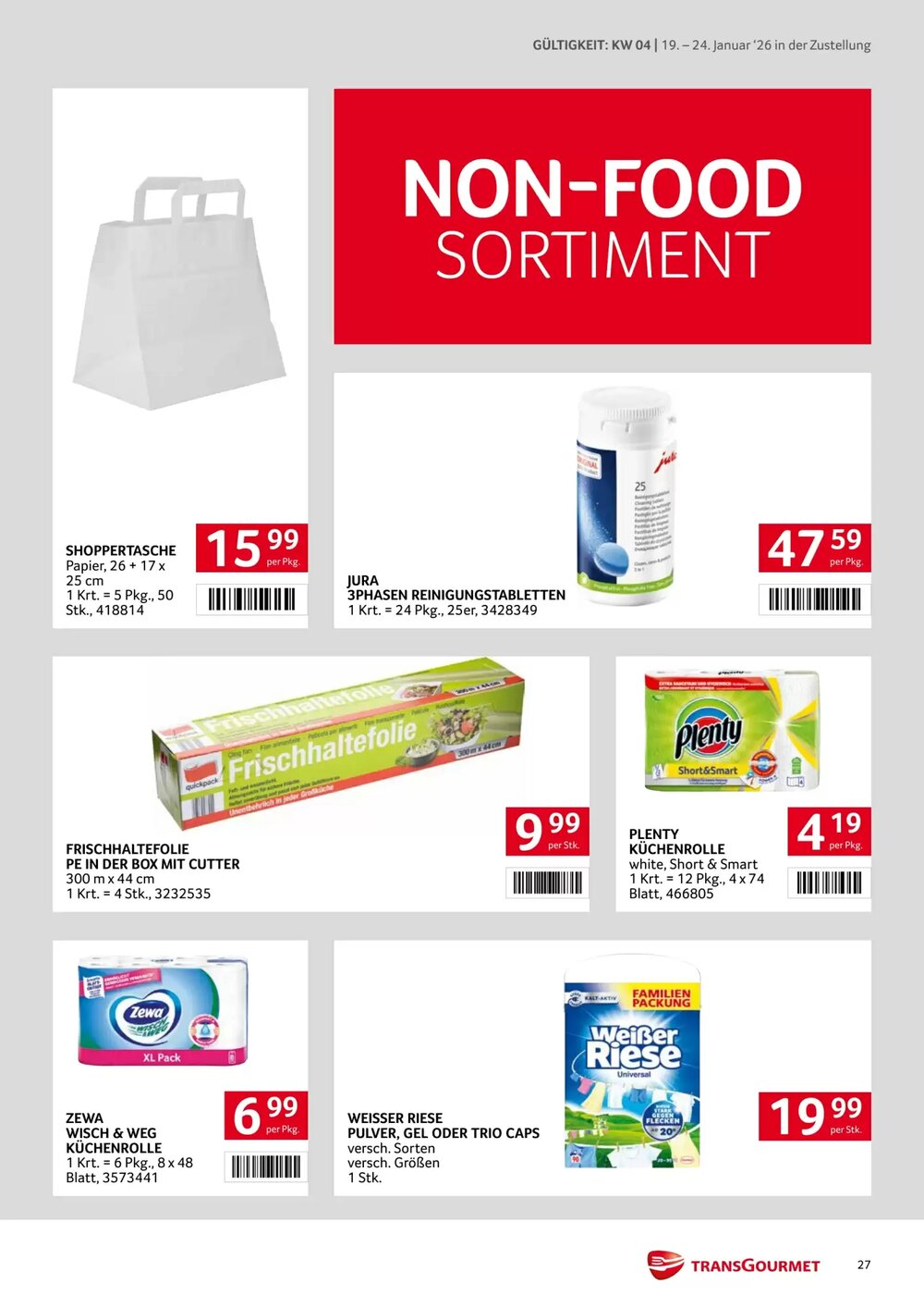 Transgourmet Flugblatt (ab 19.01.2026) - Angebote und Prospekt - Seite 27