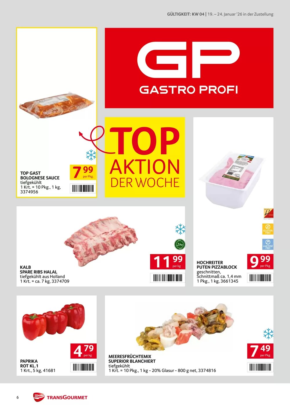 Transgourmet Flugblatt (ab 19.01.2026) - Angebote und Prospekt - Seite 6
