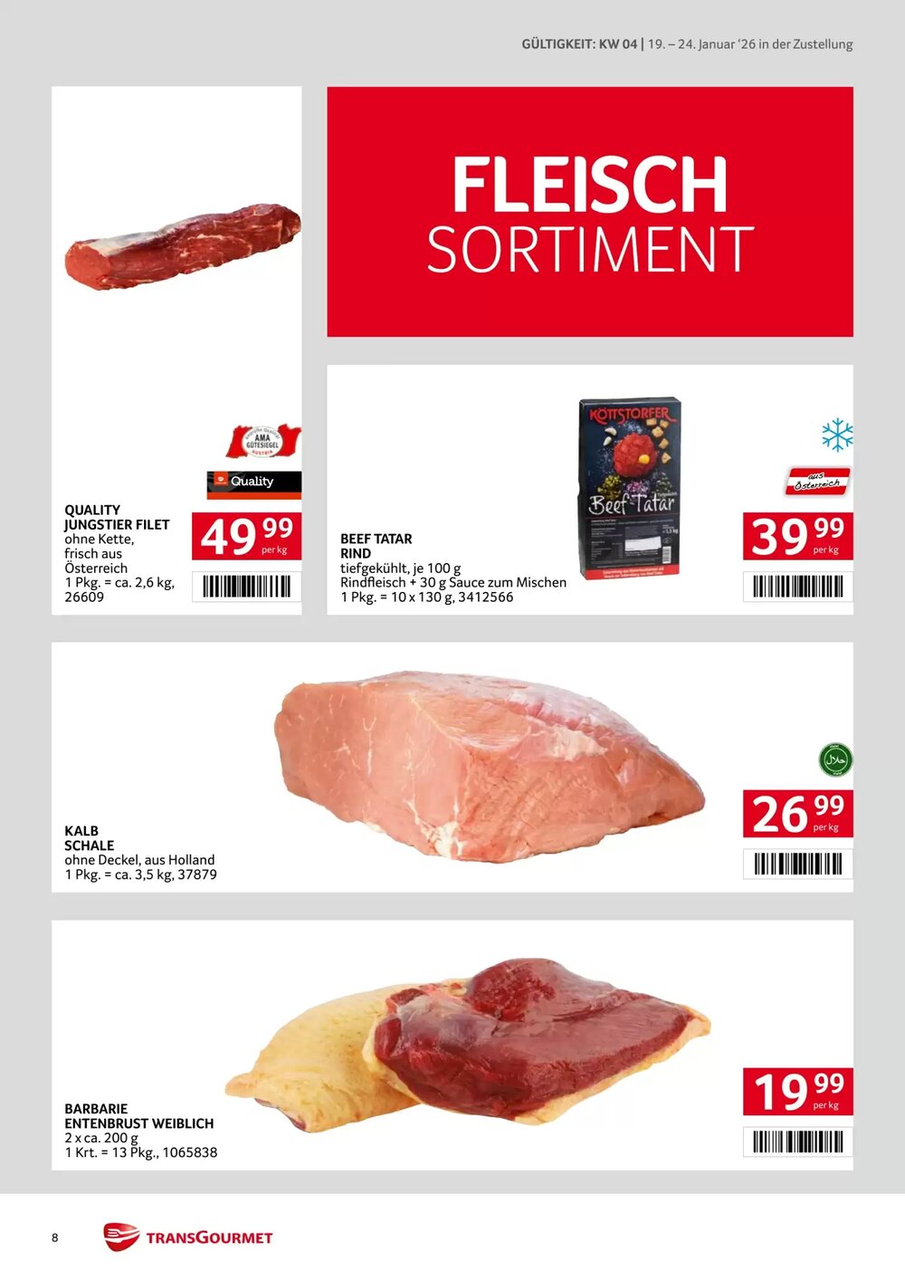 Transgourmet Flugblatt (ab 19.01.2026) - Angebote und Prospekt - Seite 8