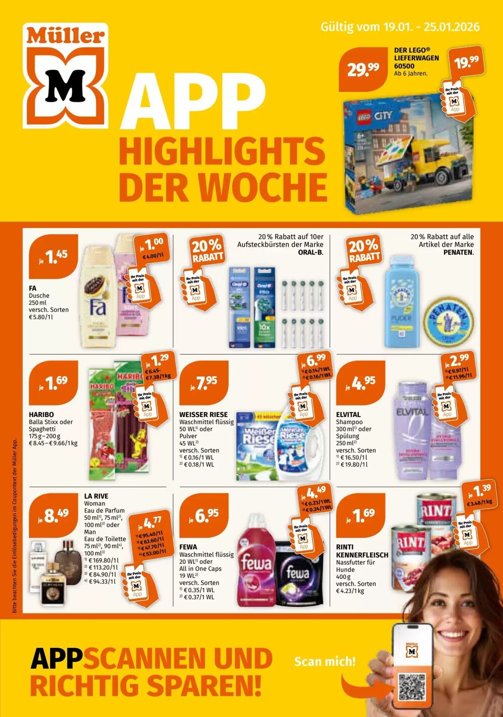 Müller Flugblatt (ab 19.01.2026) - Angebote und Prospekt - Seite 1