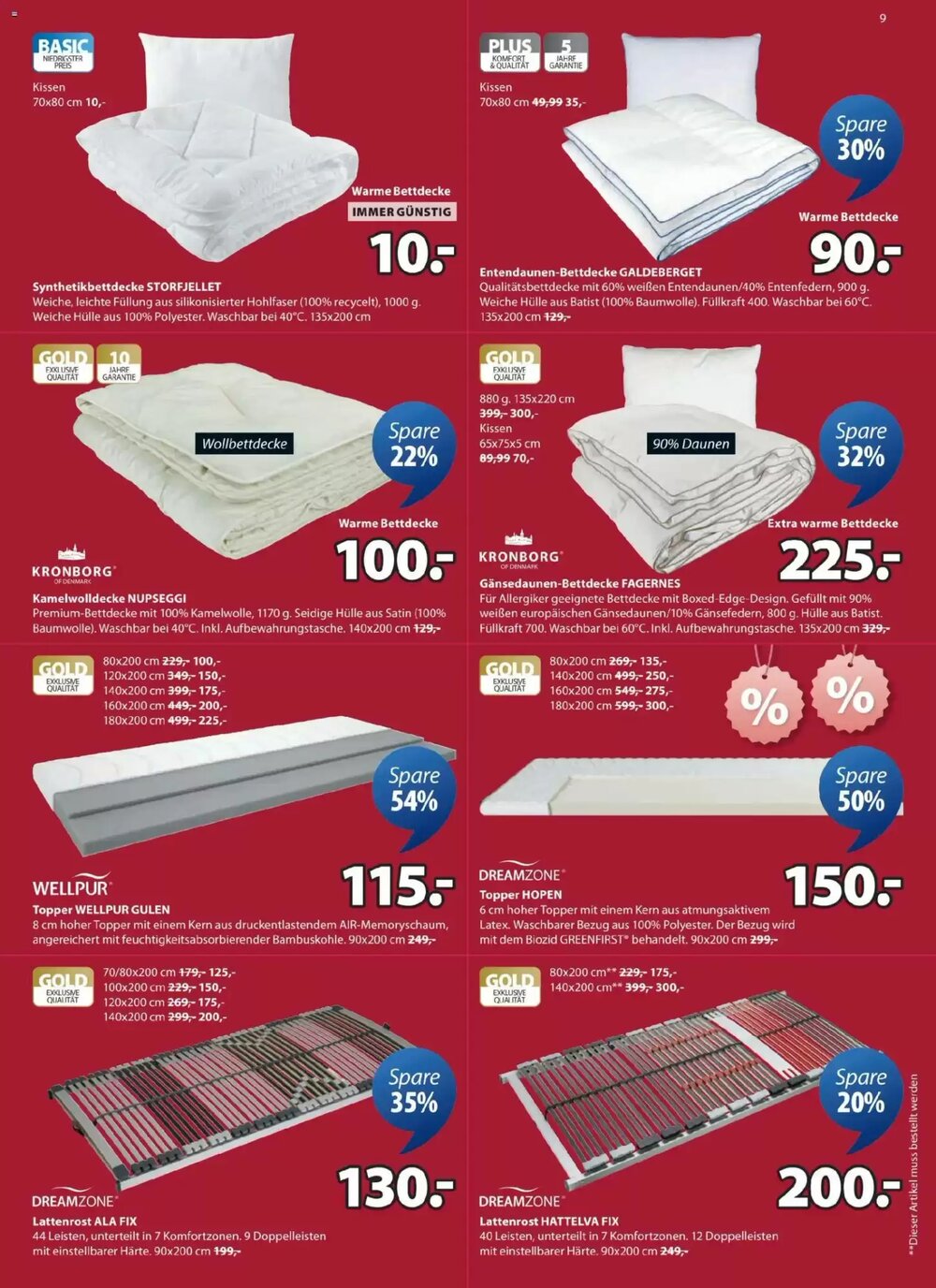 JYSK Flugblatt (ab 19.01.2026) - Angebote und Prospekt - Seite 9