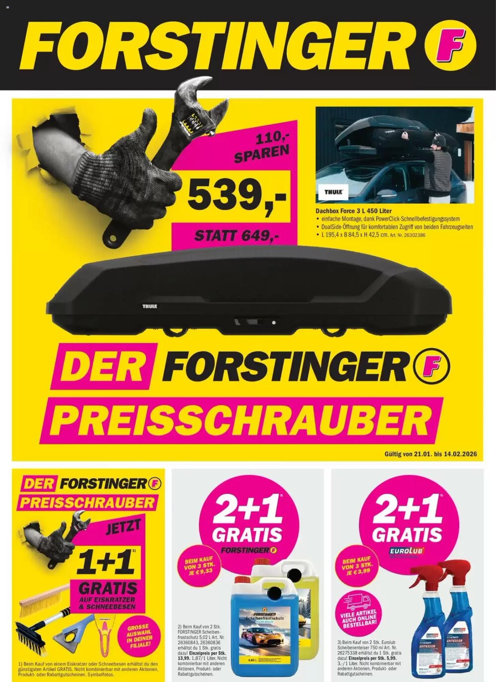 Forstinger Flugblatt (ab 21.01.2026) - Angebote und Prospekt - Seite 1