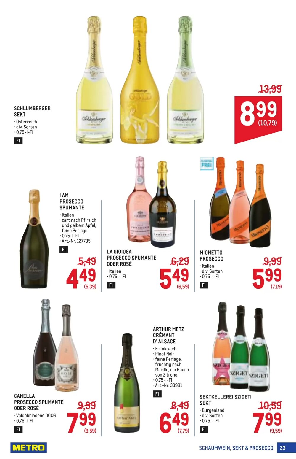 Metro Flugblatt (ab 22.01.2026) - Angebote und Prospekt - Seite 23