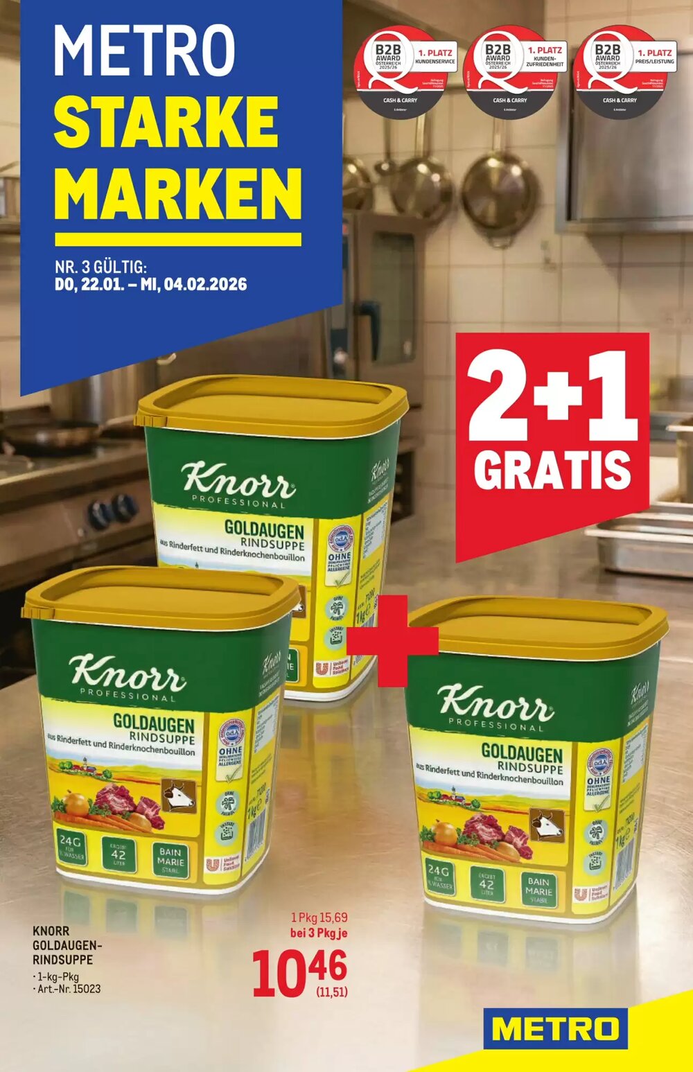 Metro Flugblatt (ab 22.01.2026) - Angebote und Prospekt - Seite 1