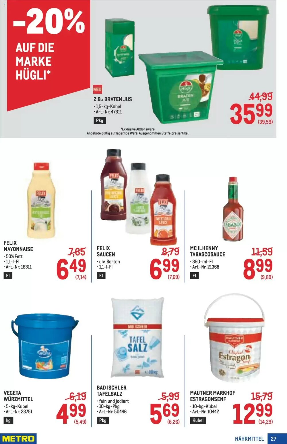 Metro Flugblatt (ab 22.01.2026) - Angebote und Prospekt - Seite 27