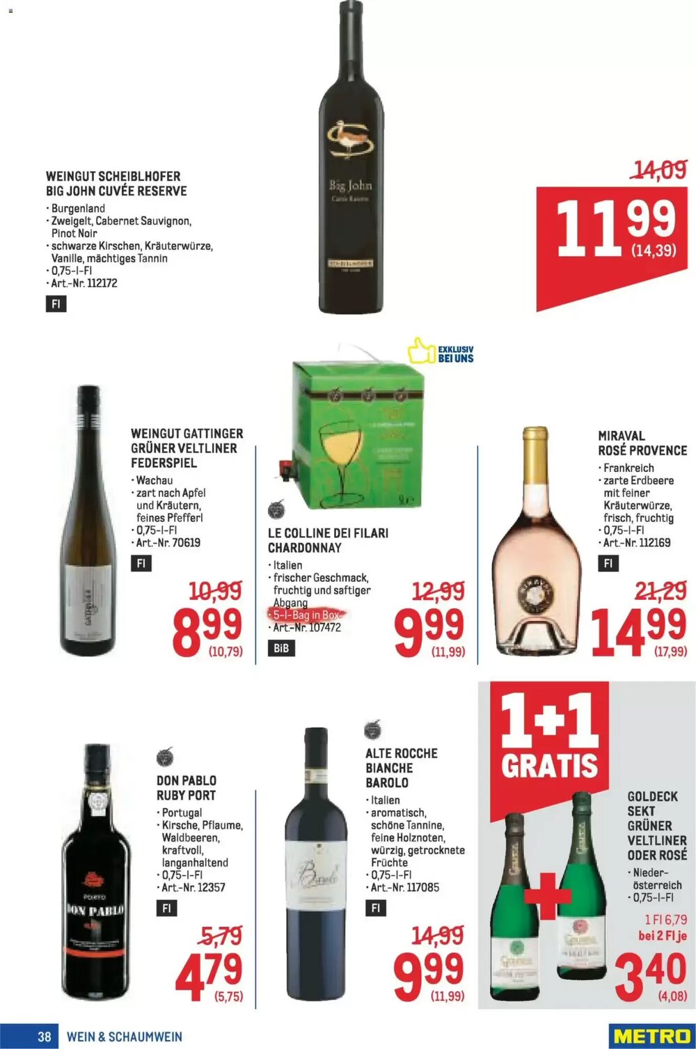 Metro Flugblatt (ab 22.01.2026) - Angebote und Prospekt - Seite 38