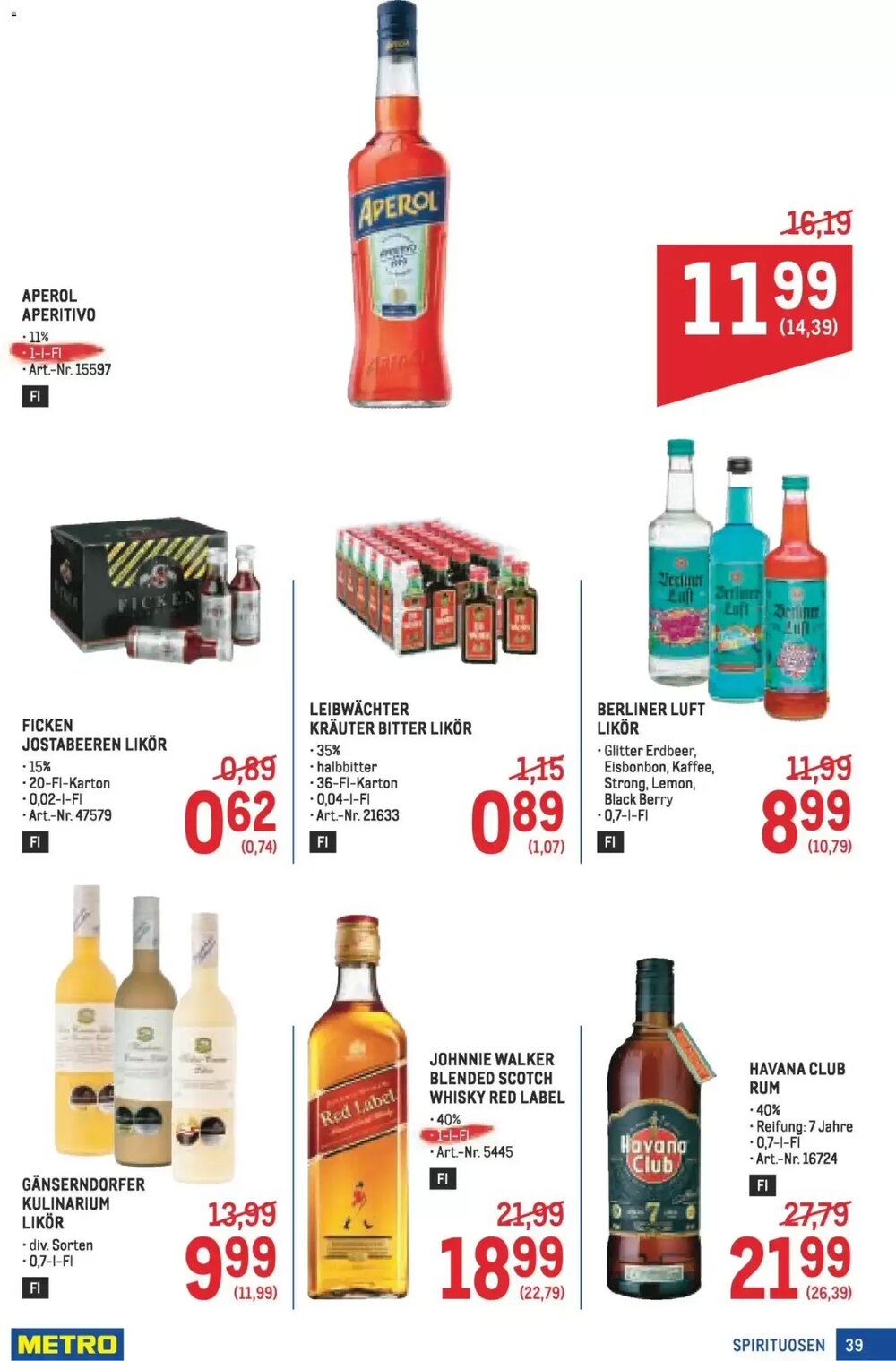 Metro Flugblatt (ab 22.01.2026) - Angebote und Prospekt - Seite 39