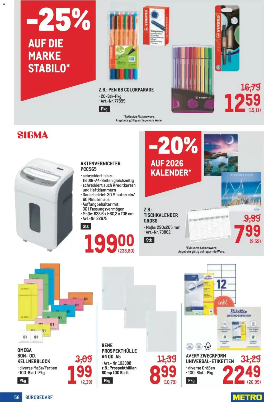 Metro Flugblatt (ab 22.01.2026) - Angebote und Prospekt - Seite 56