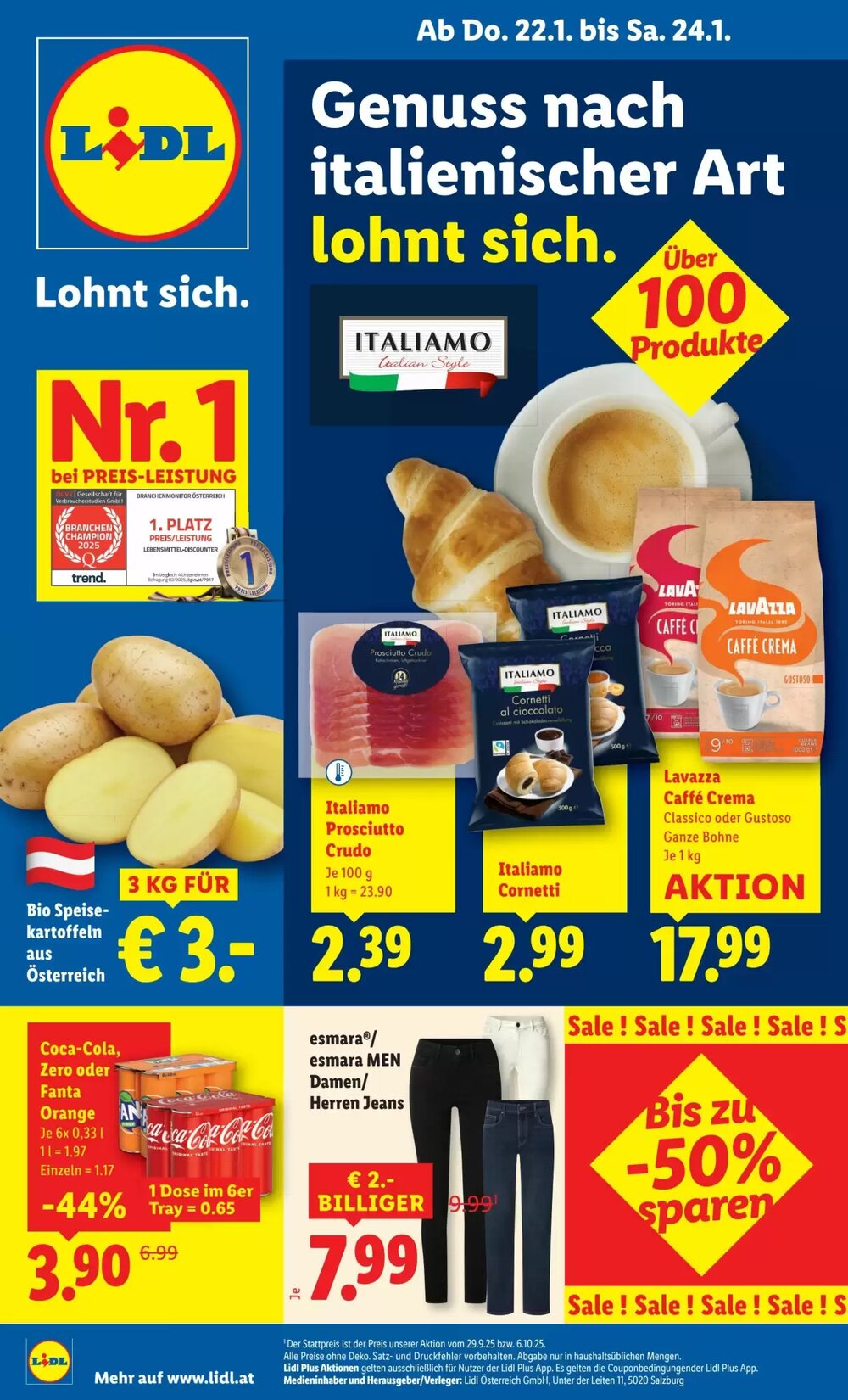Lidl Flugblatt (ab 22.01.2026) - Angebote und Prospekt - Seite 1