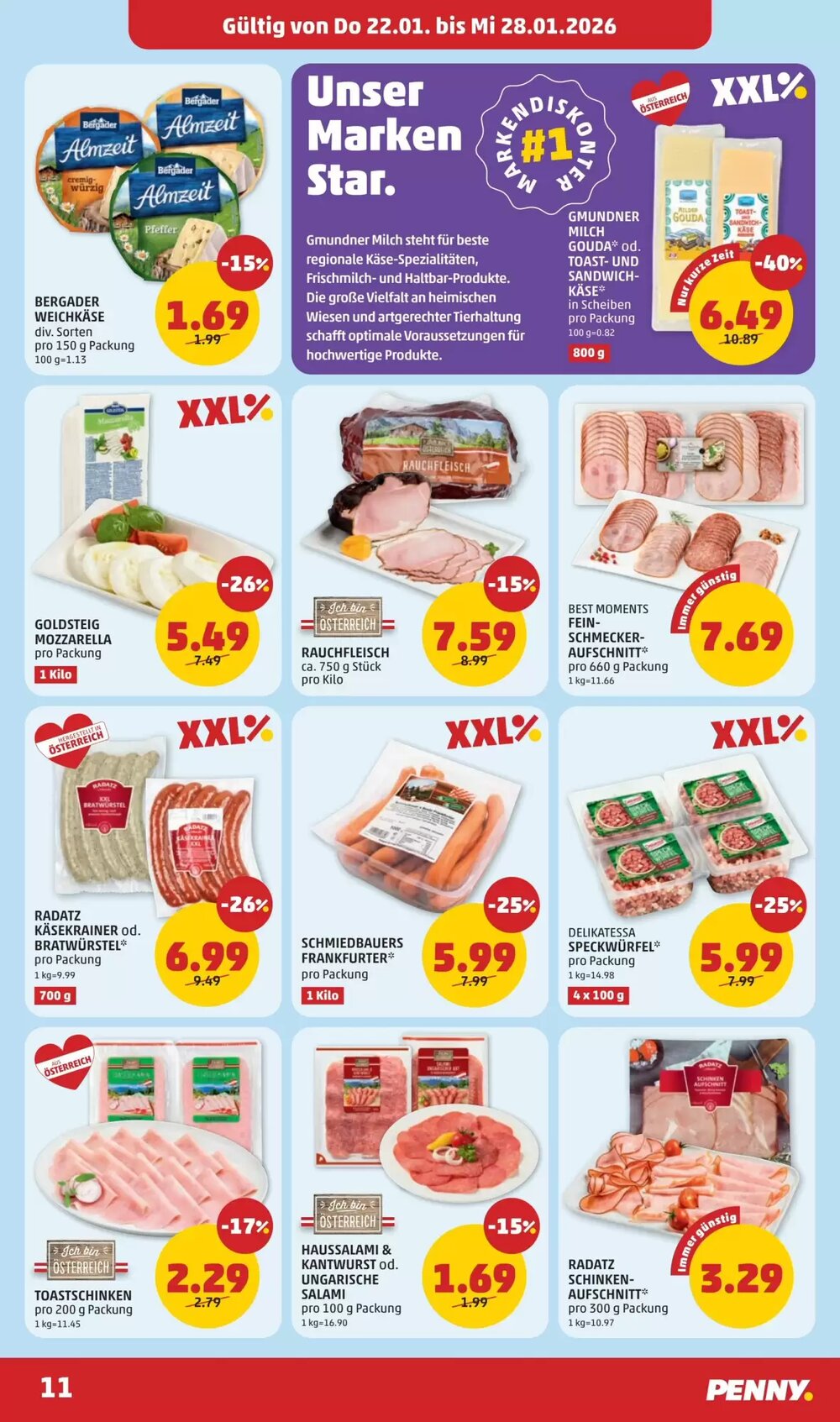 PENNY Flugblatt (ab 22.01.2026) - Angebote und Prospekt - Seite 11
