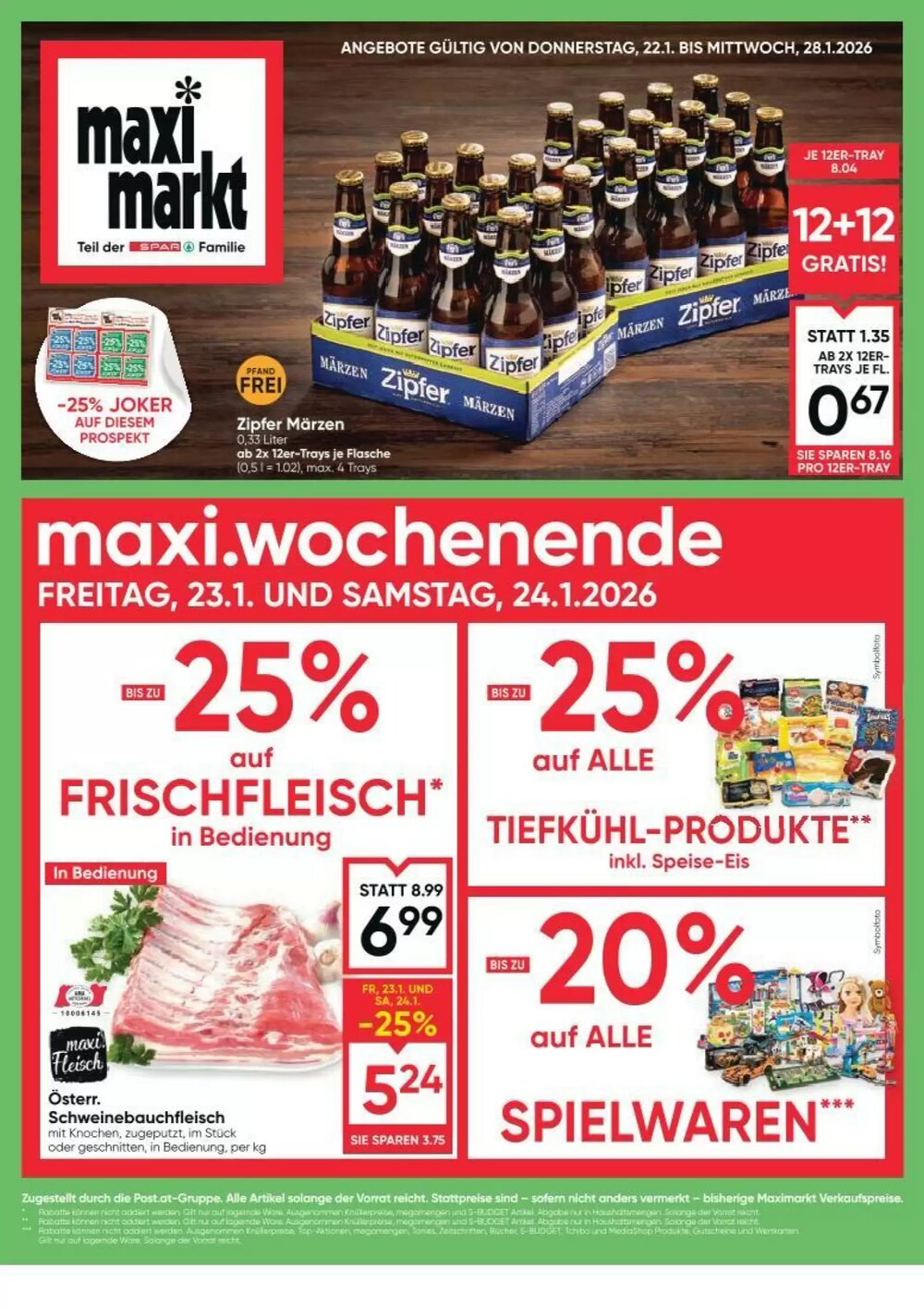 Maximarkt Flugblatt (ab 22.01.2026) - Angebote und Prospekt - Seite 1