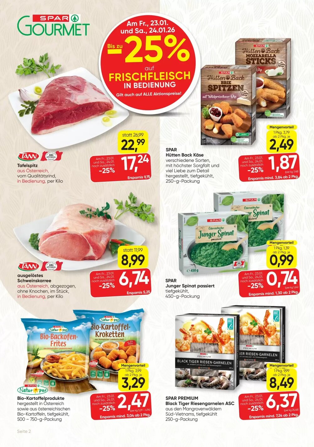 SPAR Gourmet Flugblatt (ab 22.01.2026) - Angebote und Prospekt - Seite 2