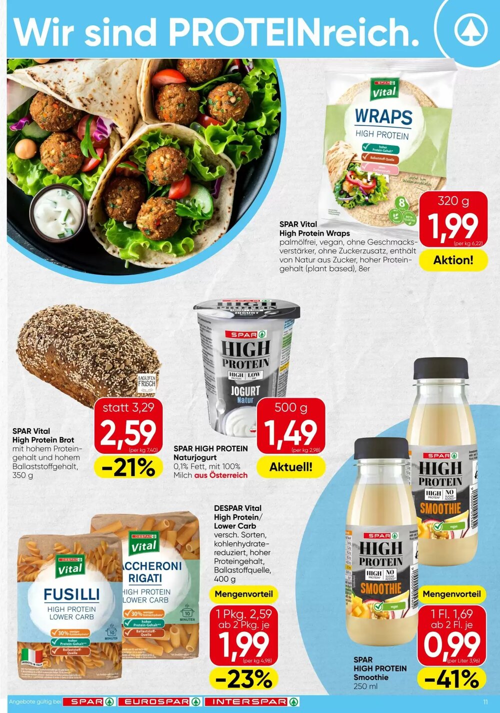 Spar Flugblatt (ab 22.01.2026) - Angebote und Prospekt - Seite 11