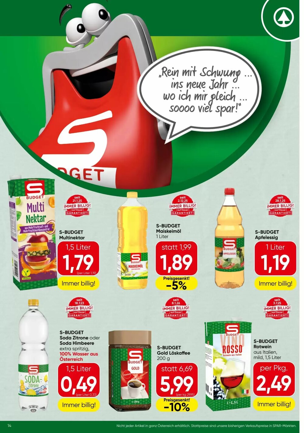 Spar Flugblatt (ab 22.01.2026) - Angebote und Prospekt - Seite 14