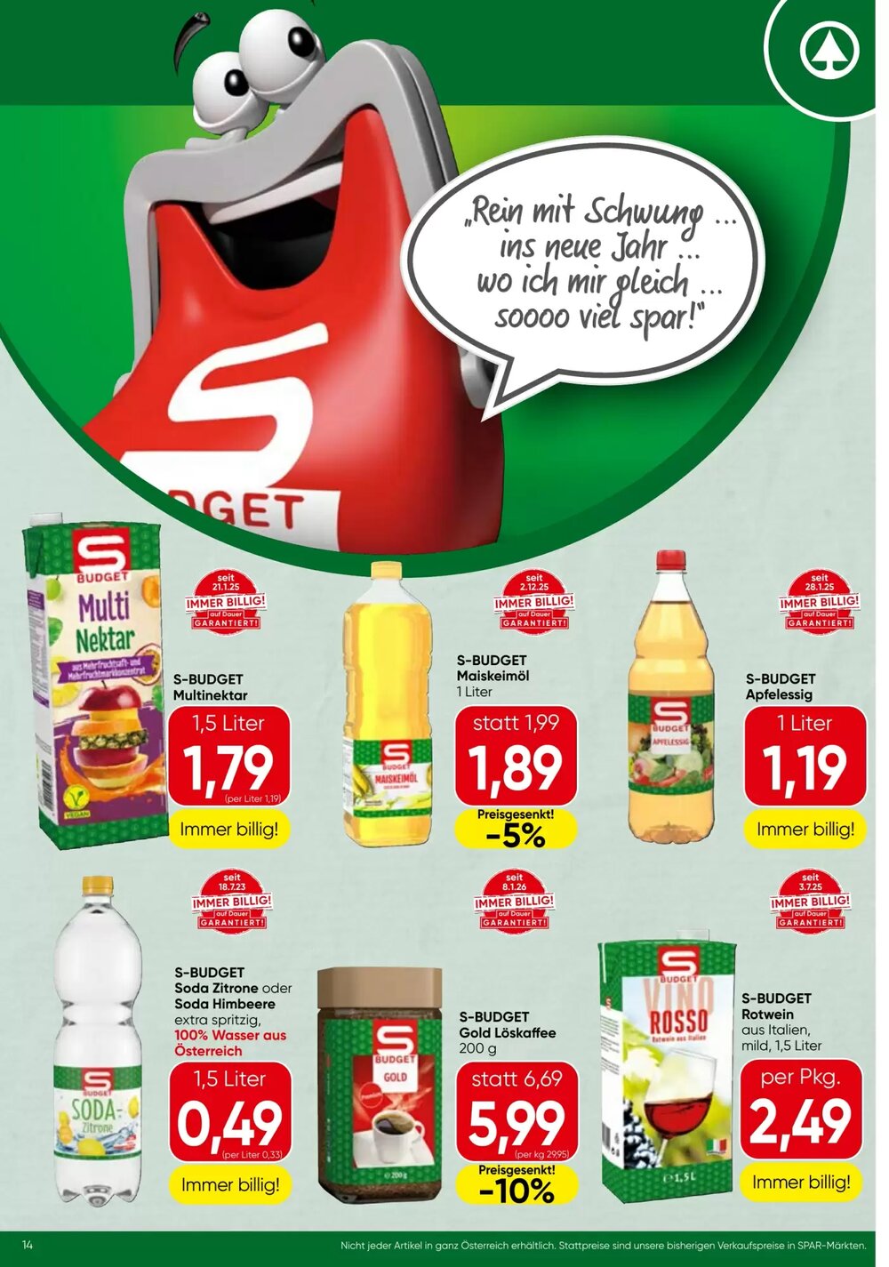 Strasser Markt Flugblatt (ab 22.01.2026) - Angebote und Prospekt - Seite 14