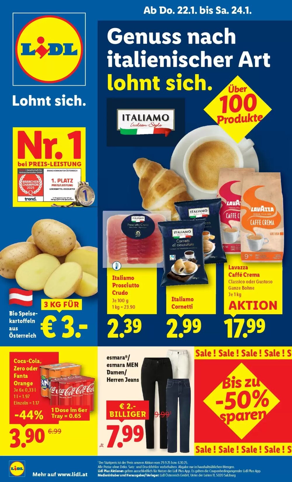Lidl Flugblatt (ab 22.01.2026) - Angebote und Prospekt - Seite 1