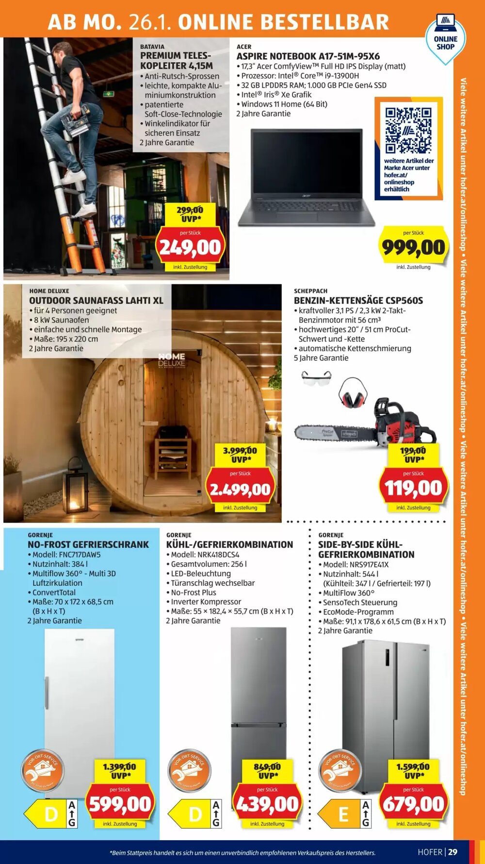 Hofer Flugblatt (ab 23.01.2026) - Angebote und Prospekt - Seite 33