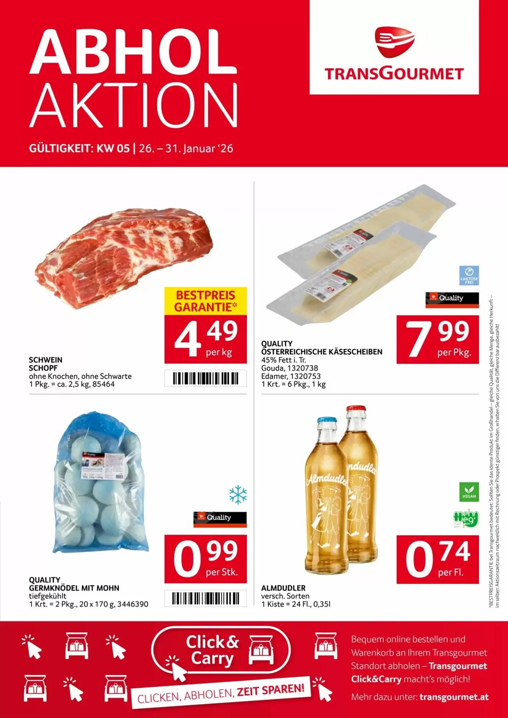 Transgourmet Flugblatt (ab 26.01.2026) - Angebote und Prospekt - Seite 1