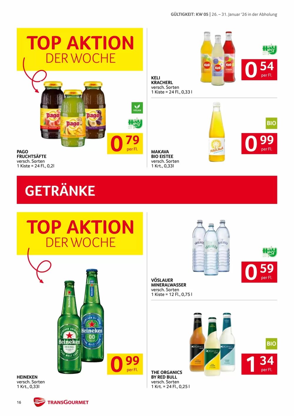 Transgourmet Flugblatt (ab 26.01.2026) - Angebote und Prospekt - Seite 16