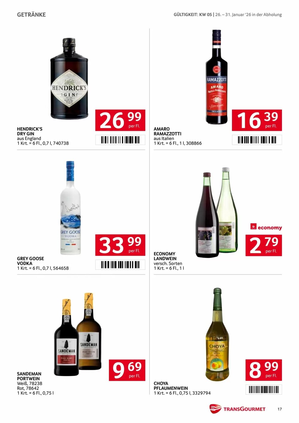 Transgourmet Flugblatt (ab 26.01.2026) - Angebote und Prospekt - Seite 17