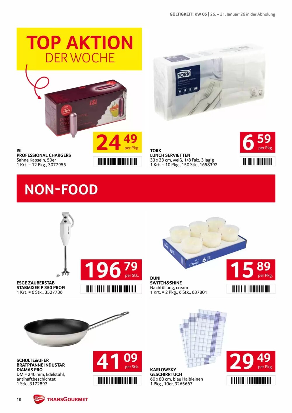 Transgourmet Flugblatt (ab 26.01.2026) - Angebote und Prospekt - Seite 18