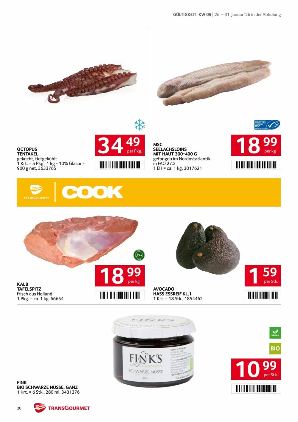 Transgourmet Flugblatt (ab 26.01.2026) - Angebote und Prospekt - Seite 20