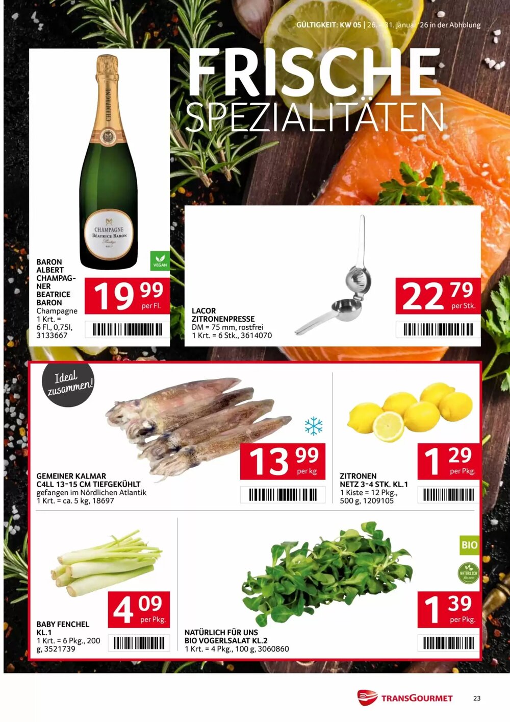 Transgourmet Flugblatt (ab 26.01.2026) - Angebote und Prospekt - Seite 23