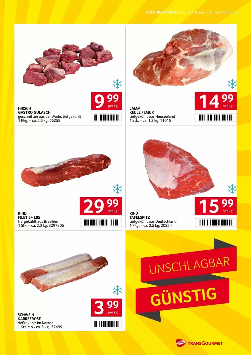 Transgourmet Flugblatt (ab 26.01.2026) - Angebote und Prospekt - Seite 3