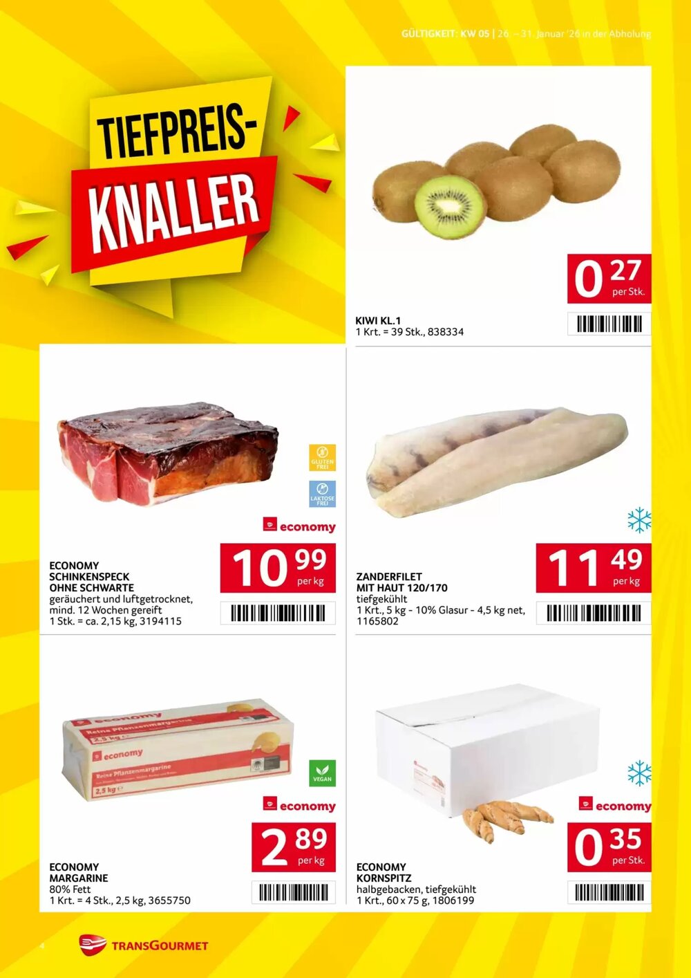 Transgourmet Flugblatt (ab 26.01.2026) - Angebote und Prospekt - Seite 4