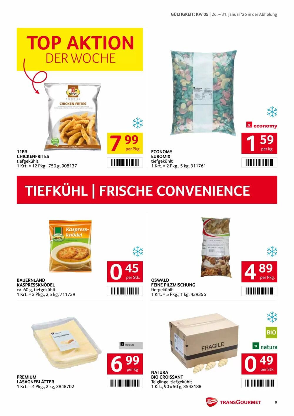 Transgourmet Flugblatt (ab 26.01.2026) - Angebote und Prospekt - Seite 9