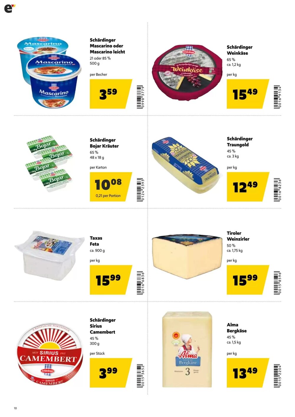 Eurogast Grissemann Flugblatt (ab 26.01.2026) - Angebote und Prospekt - Seite 10