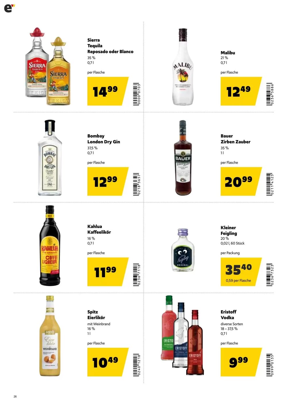 Eurogast Grissemann Flugblatt (ab 26.01.2026) - Angebote und Prospekt - Seite 26