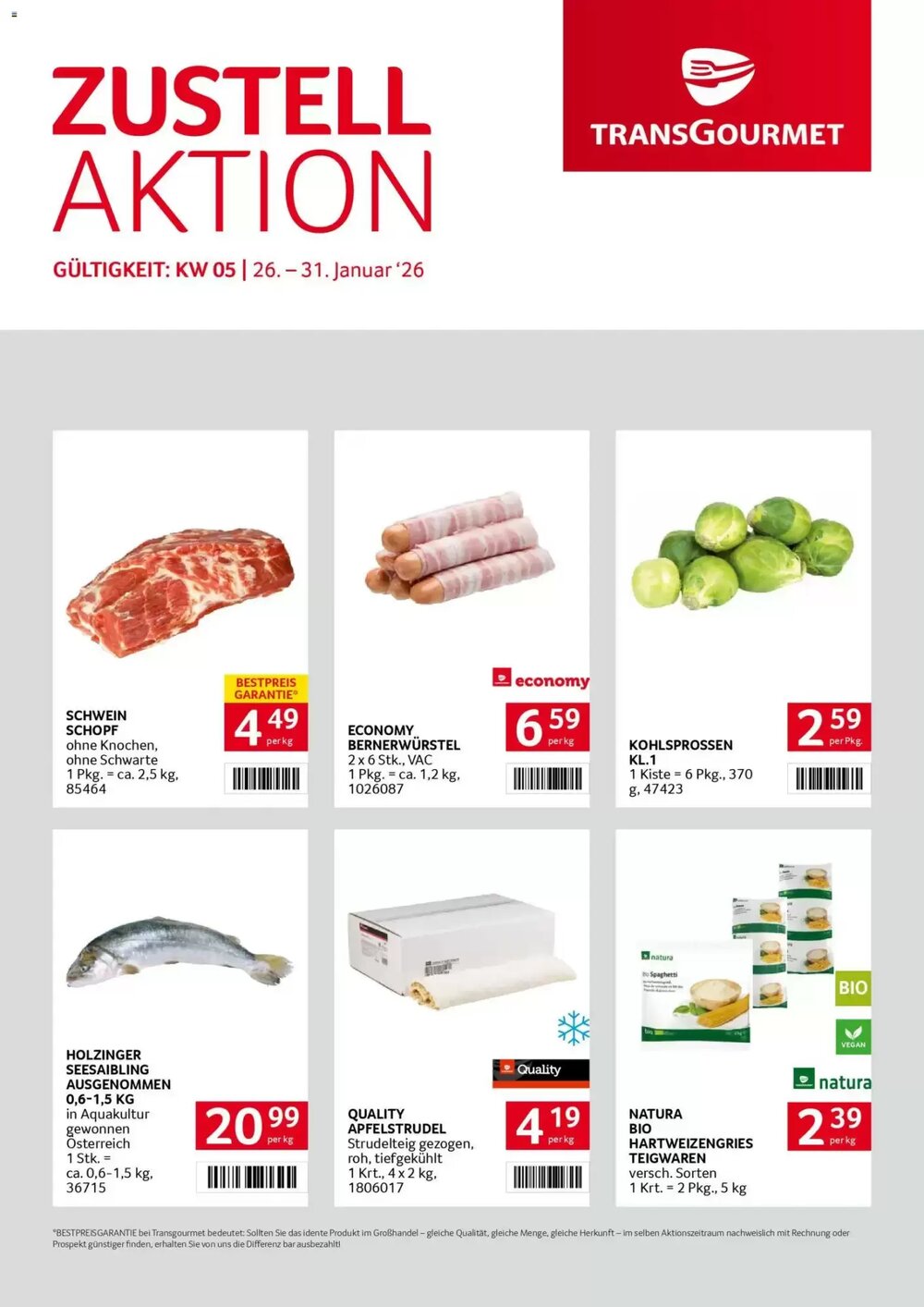 Transgourmet Flugblatt (ab 26.01.2026) - Angebote und Prospekt - Seite 1