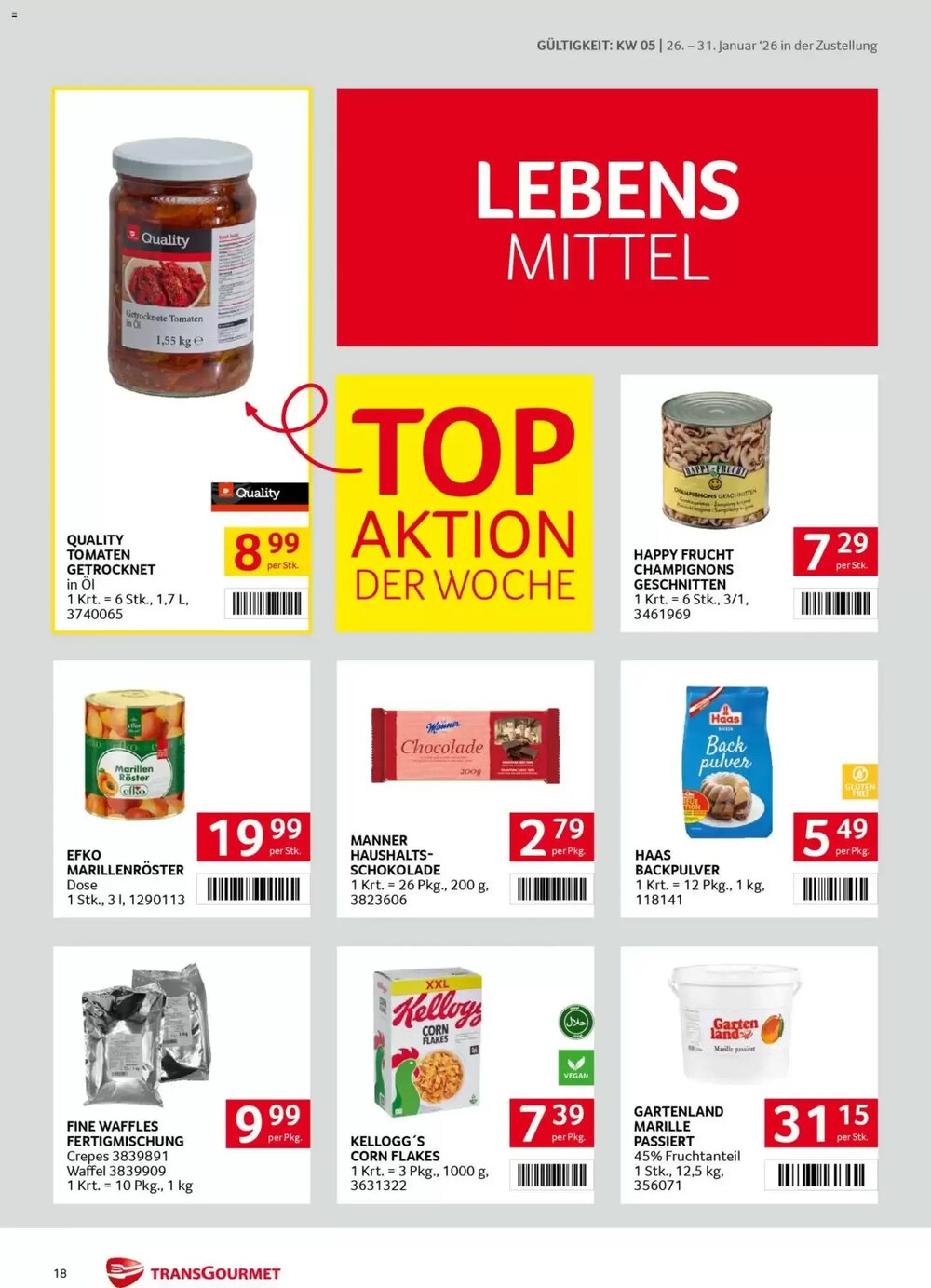 Transgourmet Flugblatt (ab 26.01.2026) - Angebote und Prospekt - Seite 18
