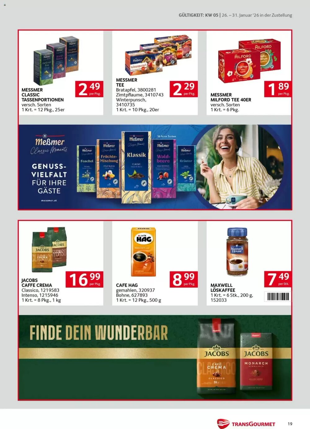 Transgourmet Flugblatt (ab 26.01.2026) - Angebote und Prospekt - Seite 19