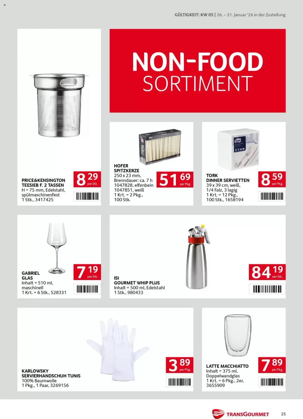 Transgourmet Flugblatt (ab 26.01.2026) - Angebote und Prospekt - Seite 25