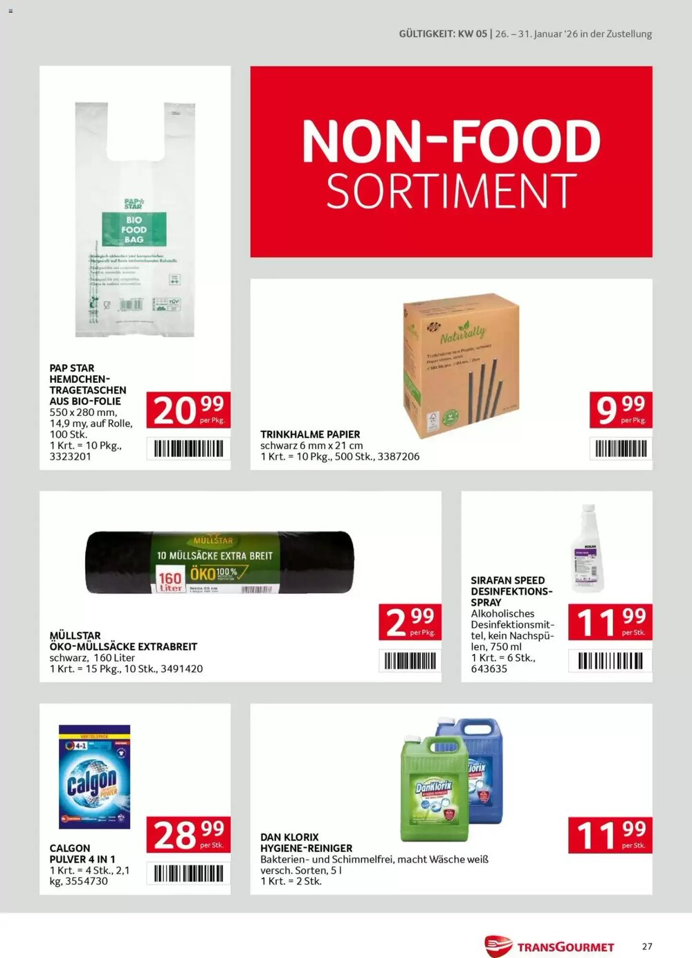 Transgourmet Flugblatt (ab 26.01.2026) - Angebote und Prospekt - Seite 27