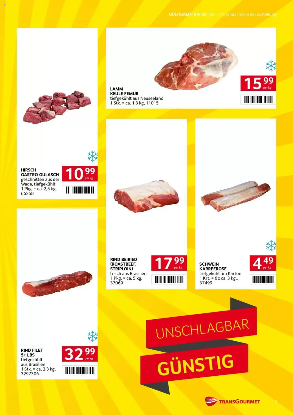 Transgourmet Flugblatt (ab 26.01.2026) - Angebote und Prospekt - Seite 3