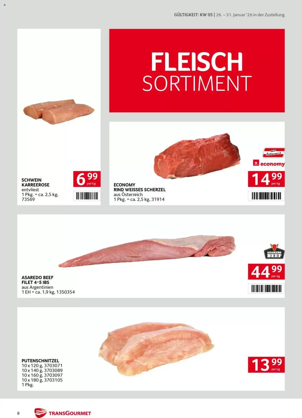 Transgourmet Flugblatt (ab 26.01.2026) - Angebote und Prospekt - Seite 8
