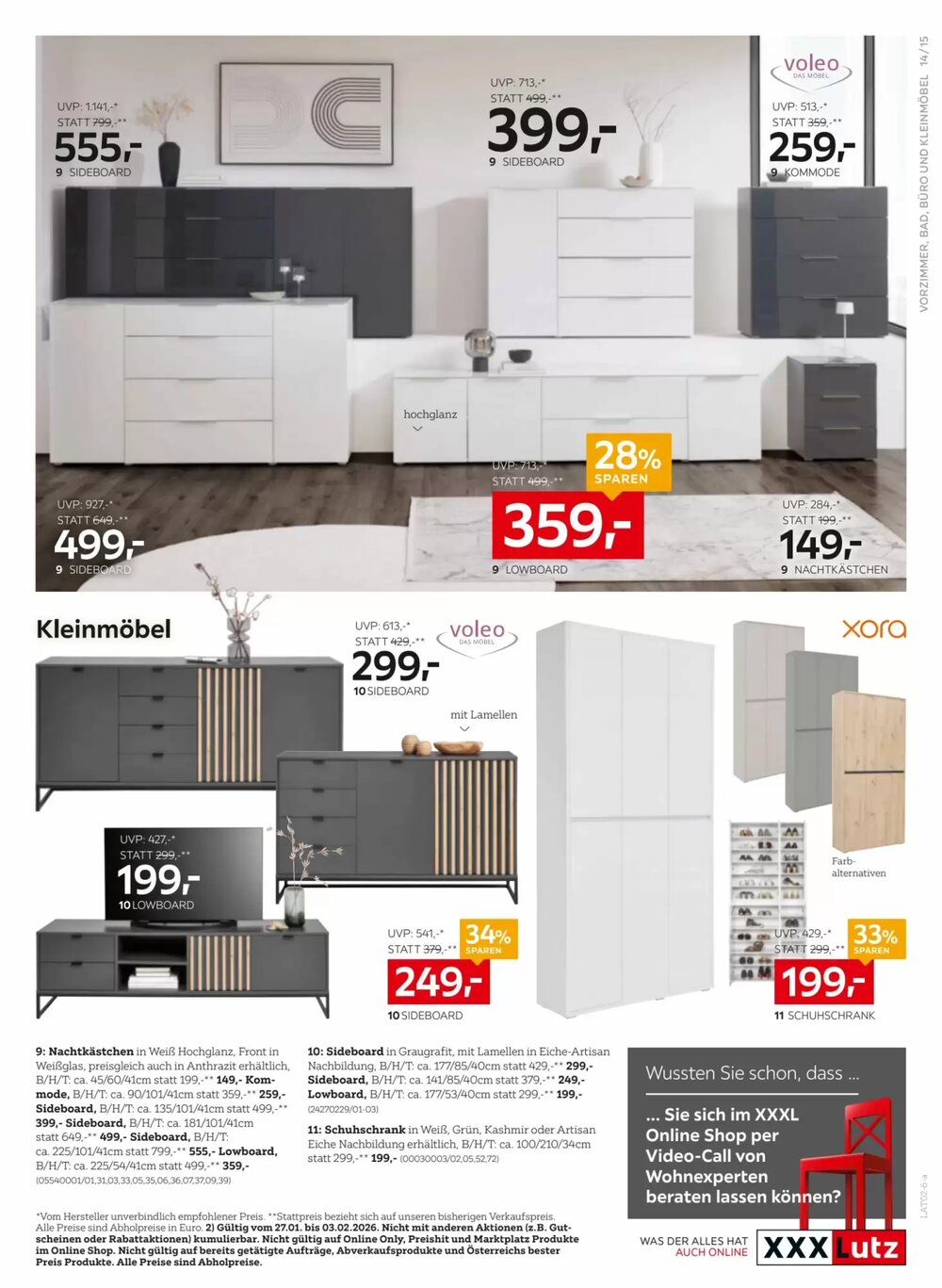 XXXLutz Flugblatt (ab 27.01.2026) - Angebote und Prospekt - Seite 15