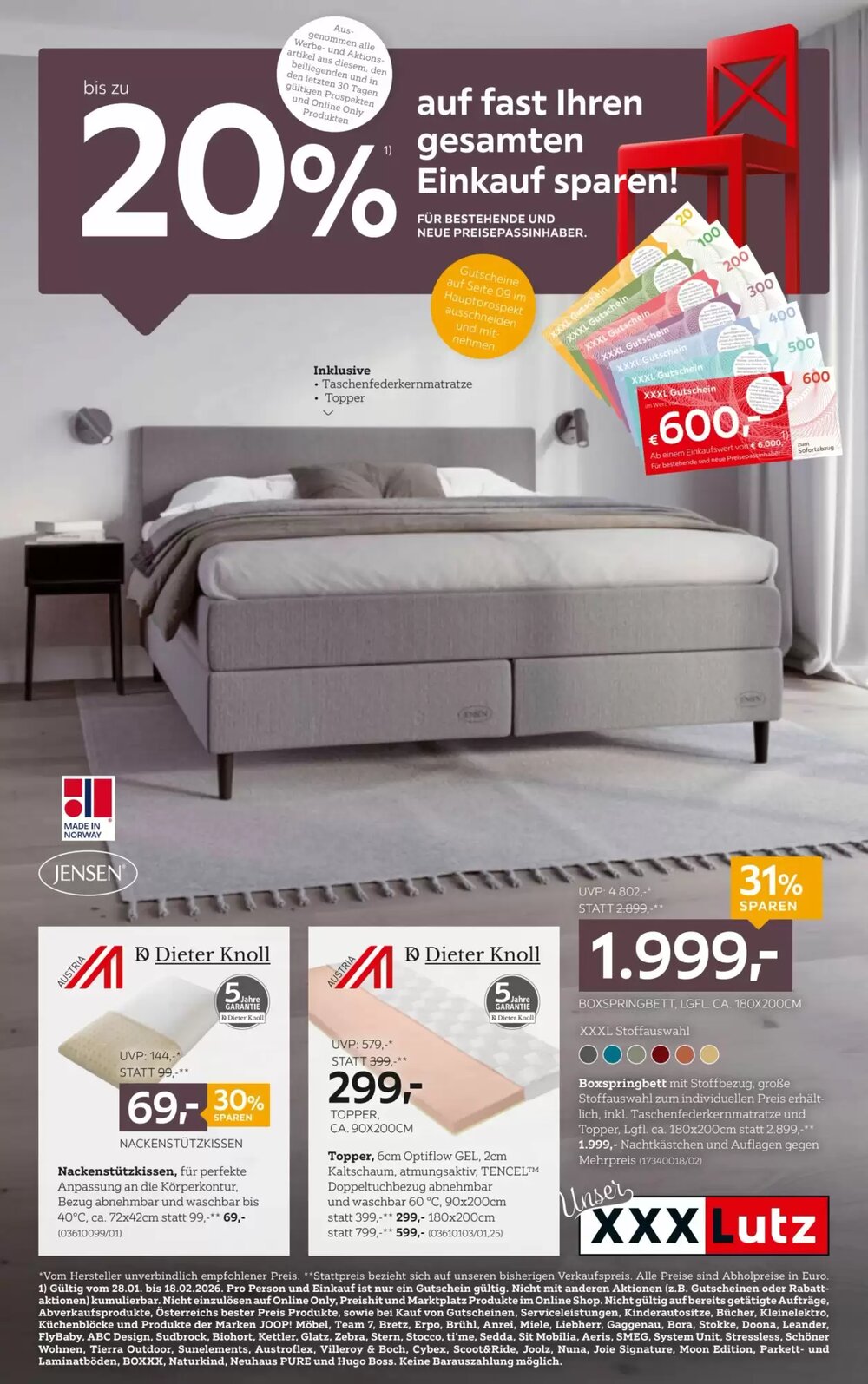 XXXLutz Flugblatt (ab 27.01.2026) - Angebote und Prospekt - Seite 1