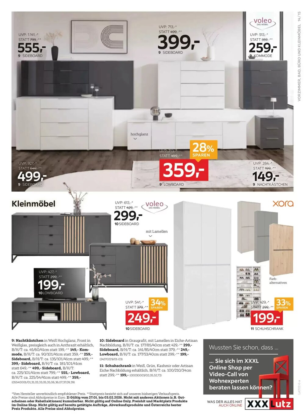 XXXLutz Flugblatt (ab 27.01.2026) - Angebote und Prospekt - Seite 15