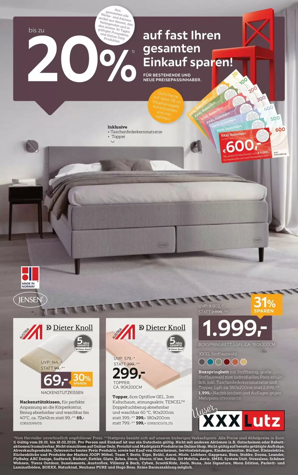 XXXLutz Flugblatt (ab 27.01.2026) - Angebote und Prospekt - Seite 1