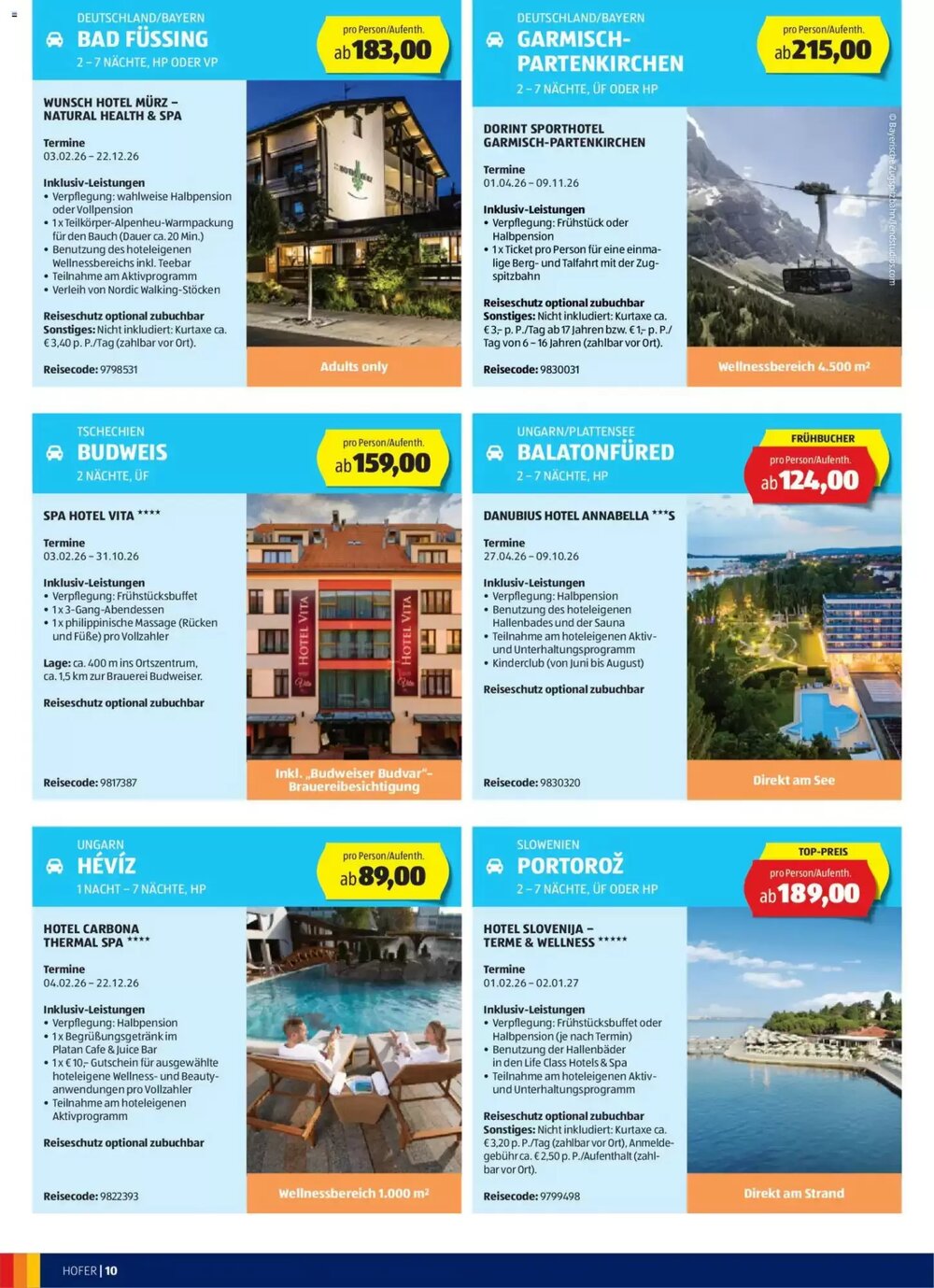 Hofer Reisen Flugblatt (ab 28.01.2026) - Angebote und Prospekt - Seite 10