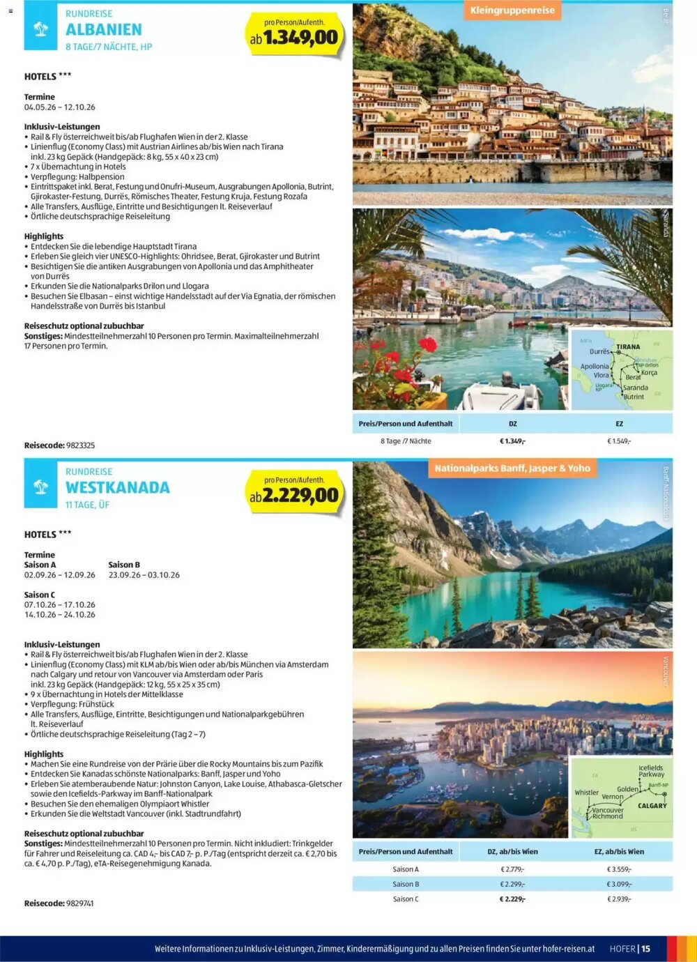 Hofer Reisen Flugblatt (ab 28.01.2026) - Angebote und Prospekt - Seite 15
