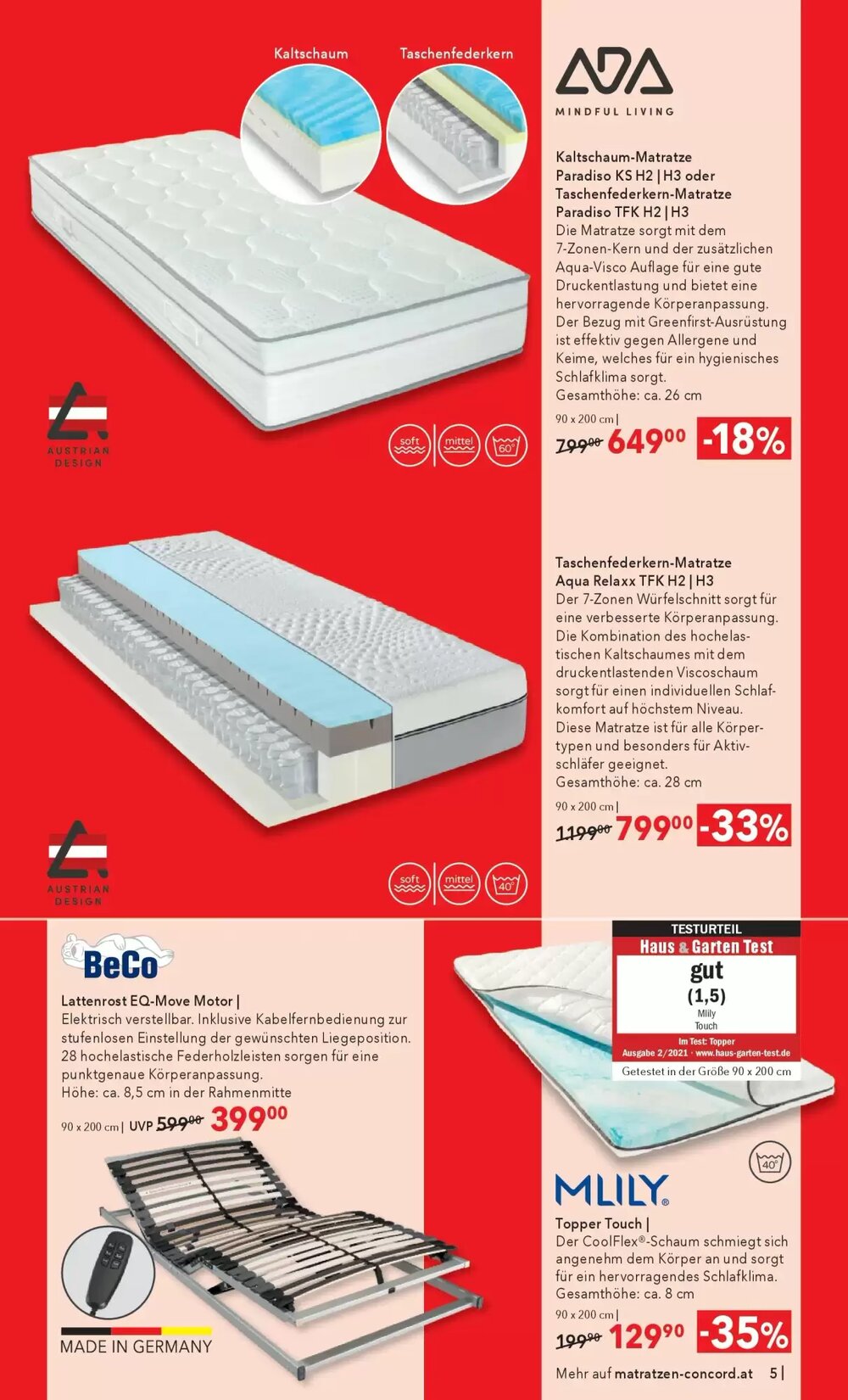 Matratzen Concord Flugblatt (ab 28.01.2026) - Angebote und Prospekt - Seite 5